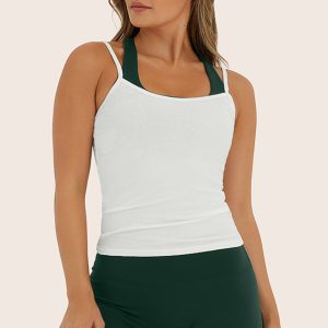 SPORTBODY? SPORTY LAYERED CAMI BRA - BEETLE
