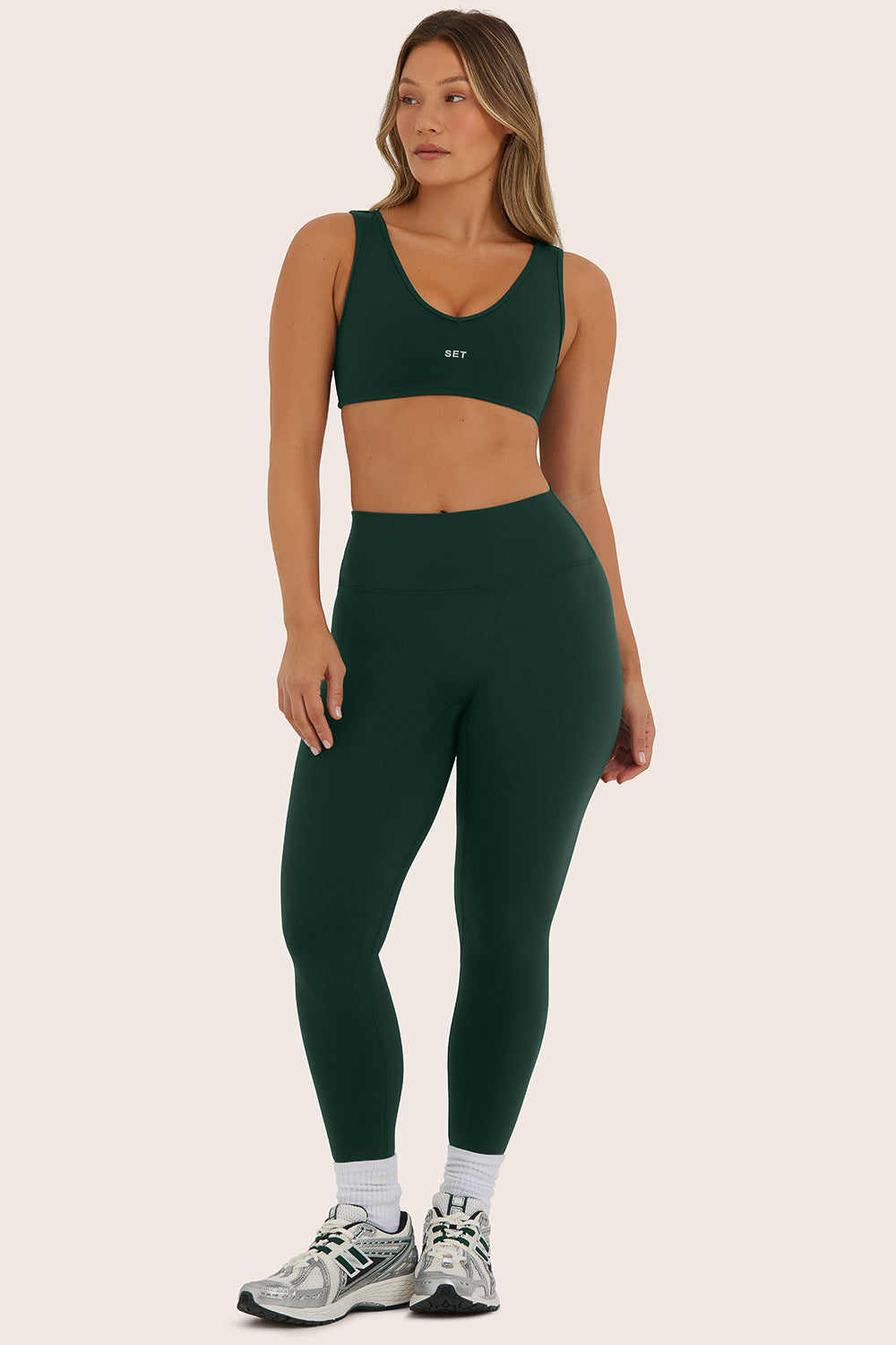 SPORTBODY? SPORTY MID-RISE LEGGINGS - BEETLE - Image 2