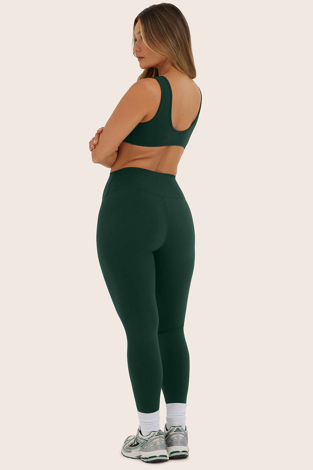 SPORTBODY? SPORTY MID-RISE LEGGINGS - BEETLE - Image 3