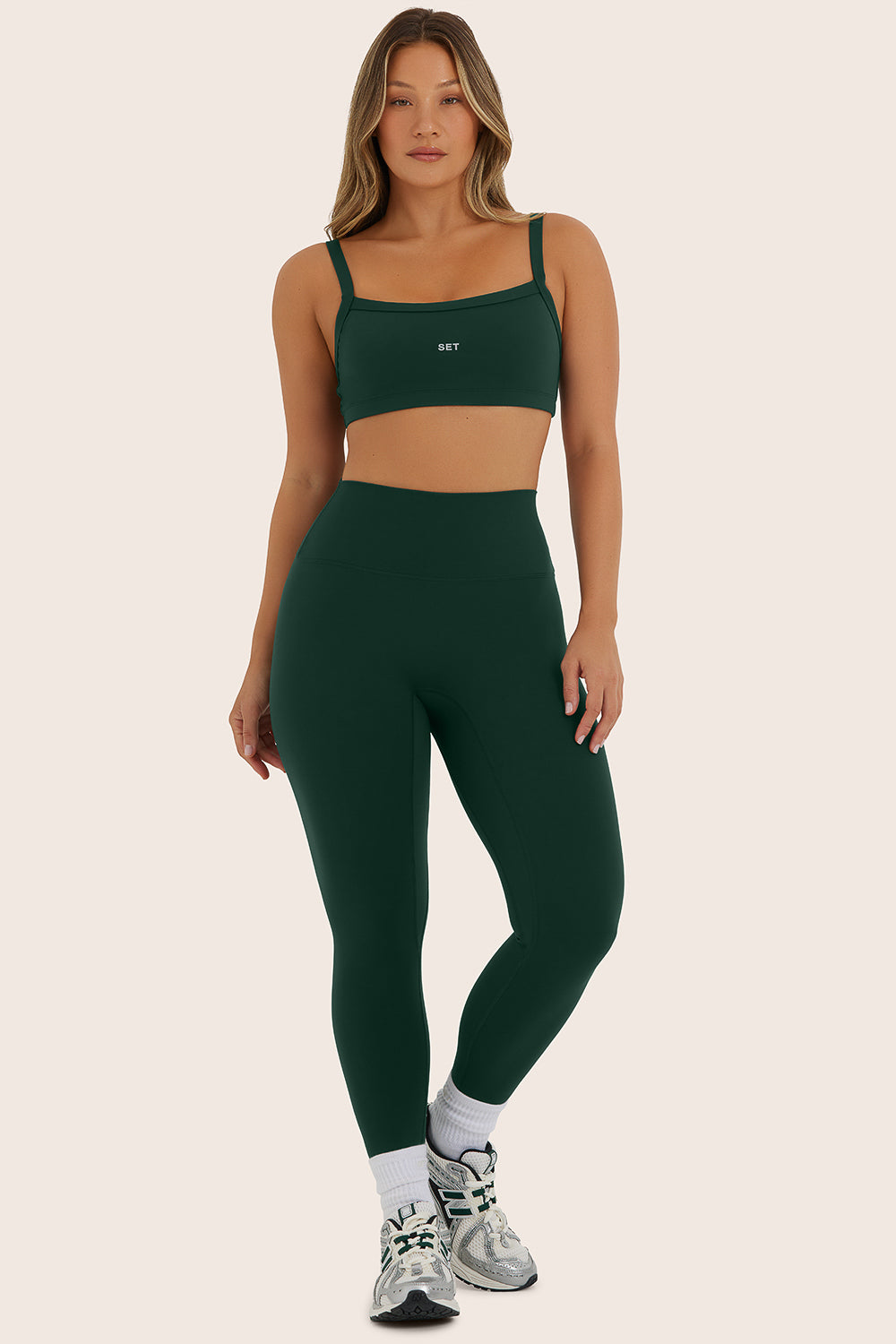 SPORTBODY? SPORTY HIGH-RISE LEGGINGS - BEETLE - Image 2