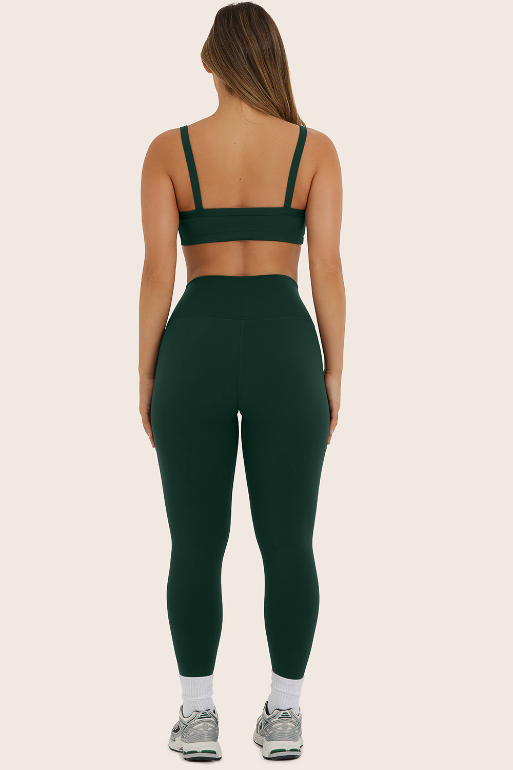 SPORTBODY? SPORTY HIGH-RISE LEGGINGS - BEETLE - Image 3