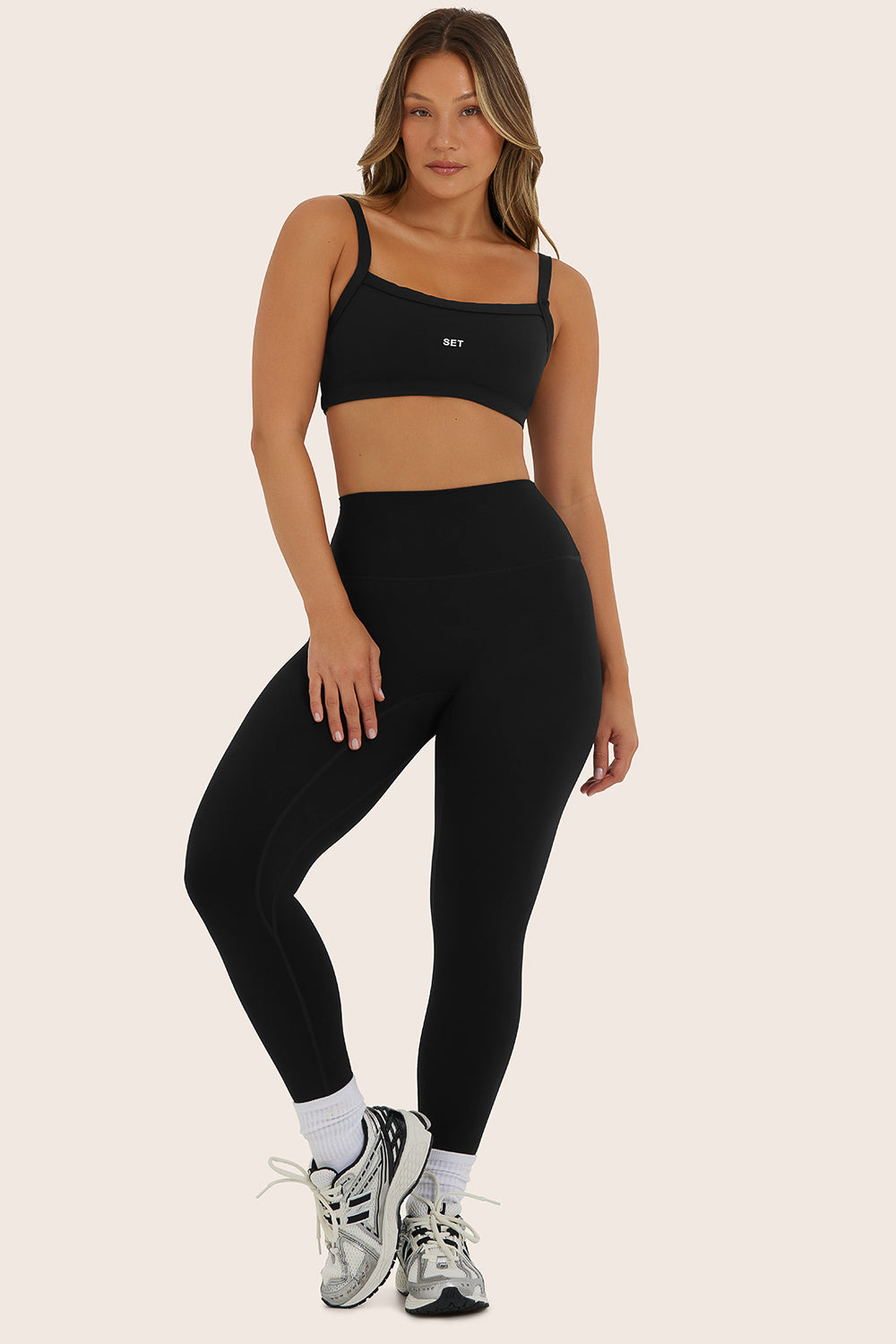 SPORTBODY? SPORTY HIGH-RISE LEGGINGS (OLD)- ONYX - Image 2