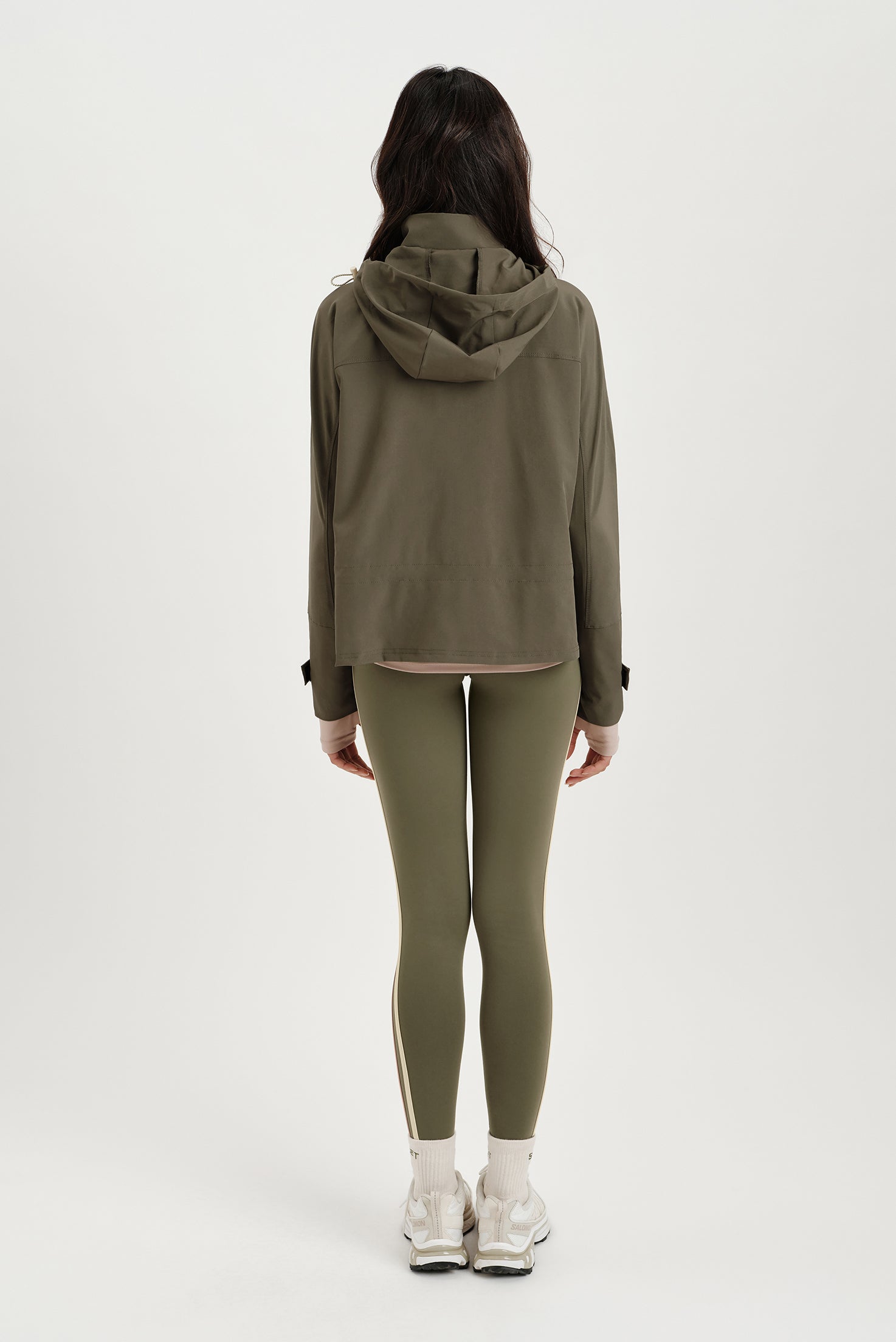 NYLON DUET CINCHED WINDBREAKER - SEDONA - Image 3
