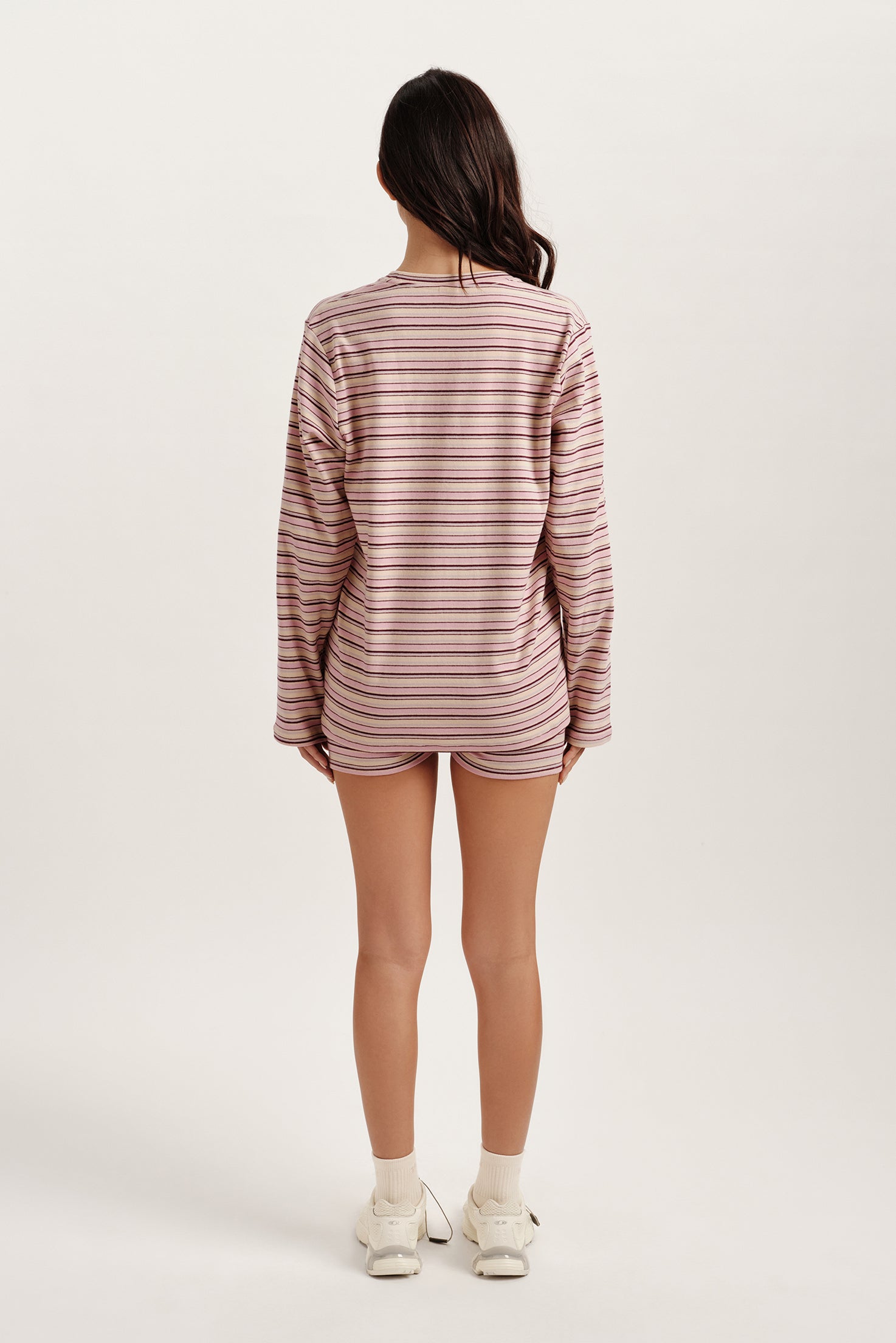 STRIPE JERSEY STRIPE SHORTS - FLIRT - Image 4
