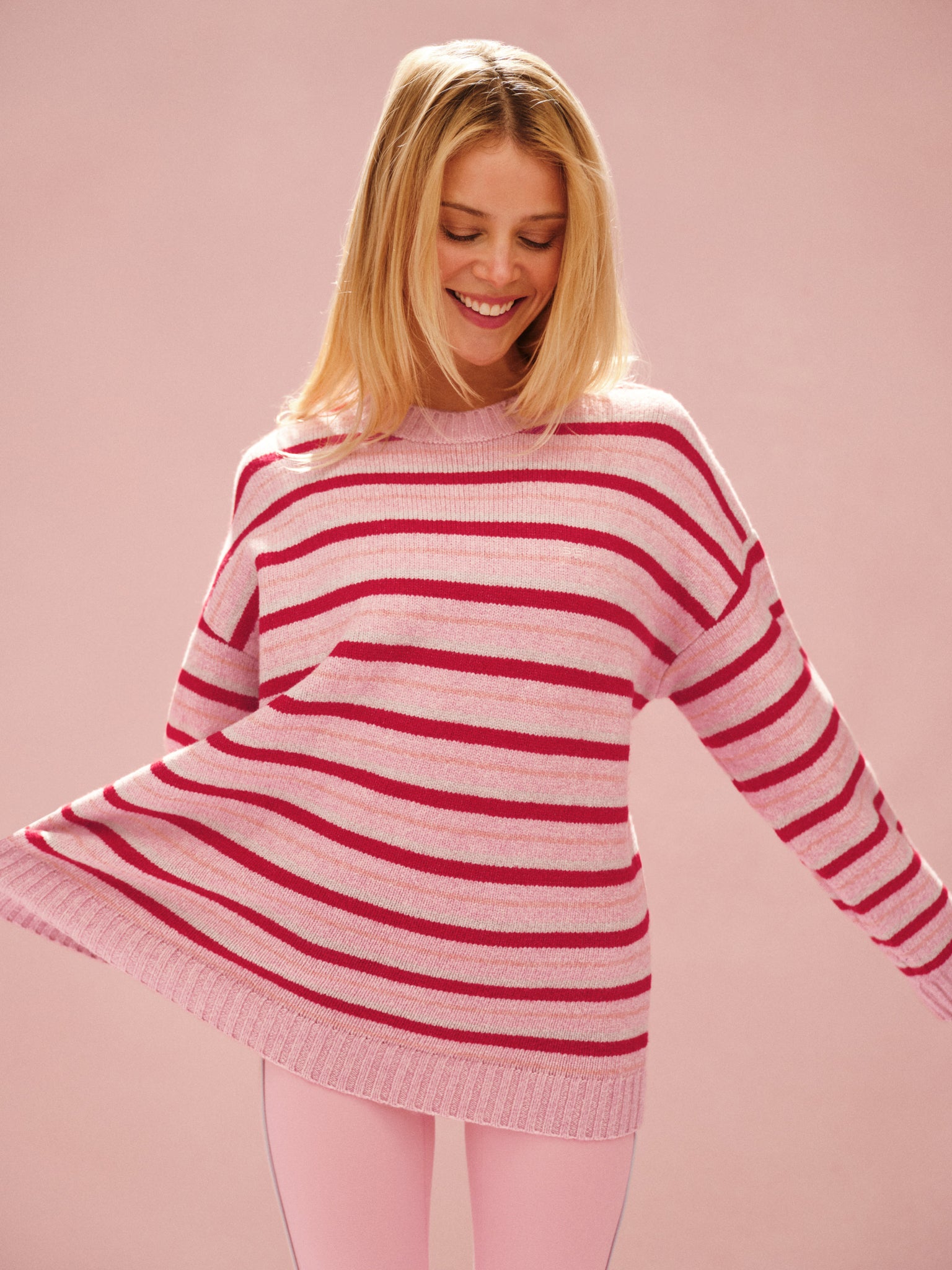 STUDIO KNIT STUDIO KNIT CREWNECK - BLUSH - Image 2