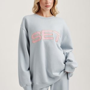 MIDWEIGHT SWEATS STAPLE SET CREWNECK - BLUSH