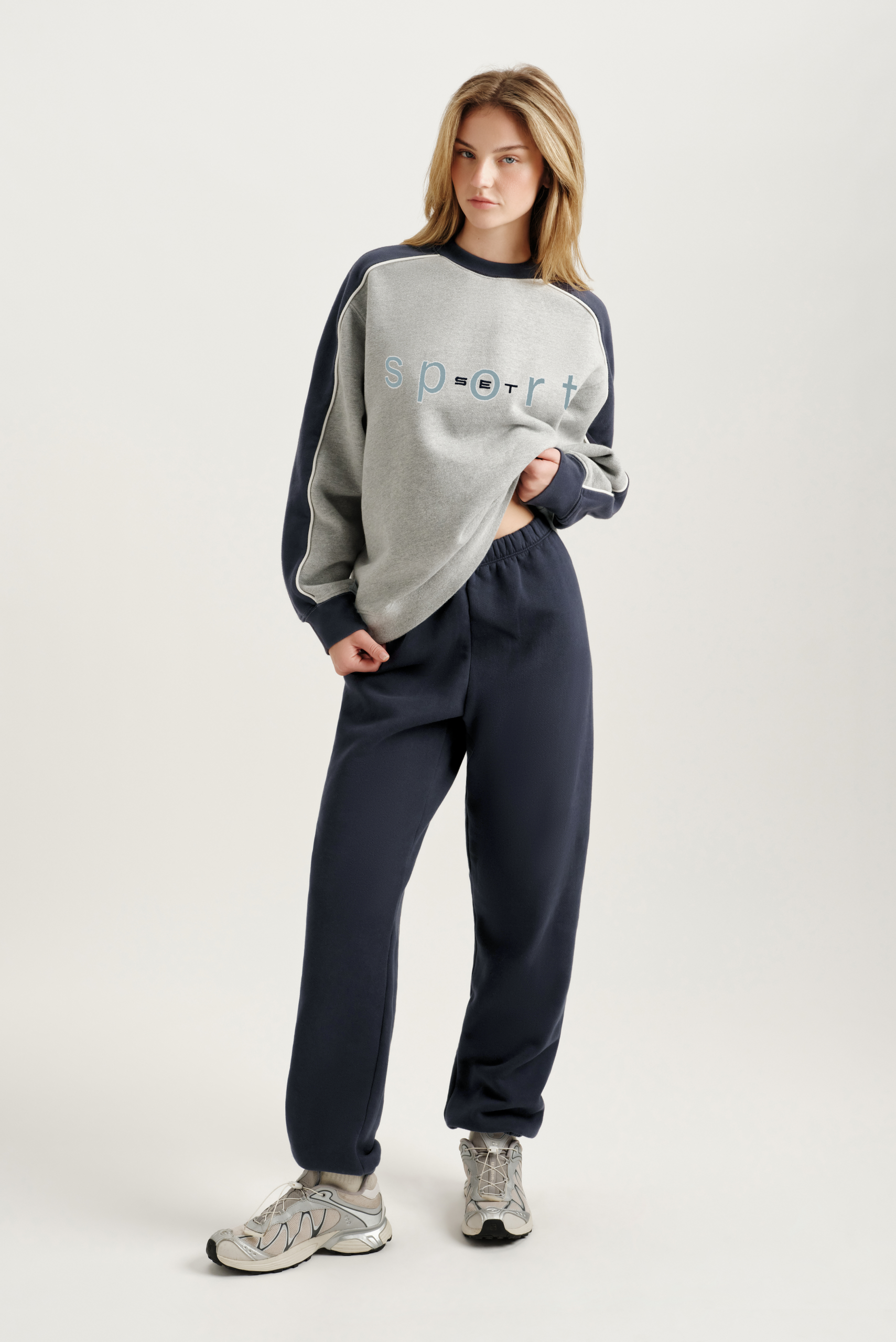 MIDWEIGHT SWEATS STAPLE STRIPE CREWNECK - ANALOG - Image 2