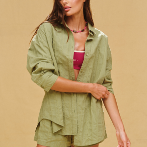 STRIPED JACQUARD LINE BUTTON DOWN - PIÑA