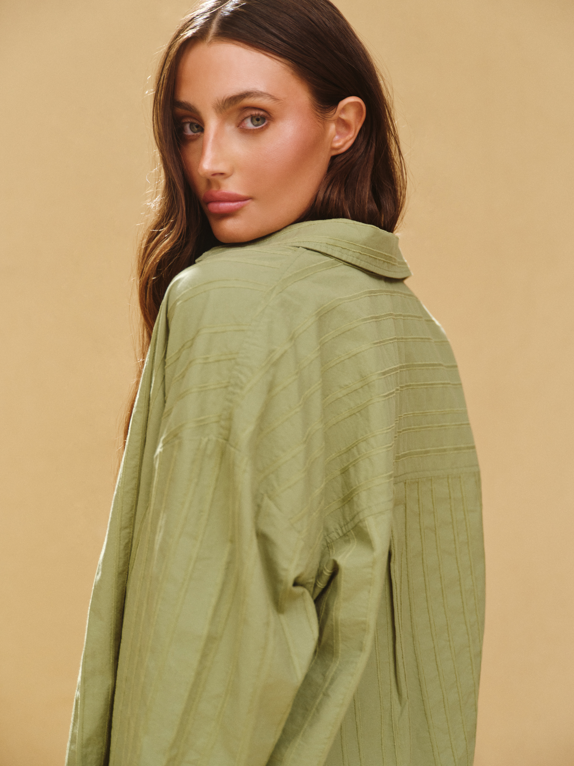 STRIPED JACQUARD LINE BUTTON DOWN - PIÑA - Image 5