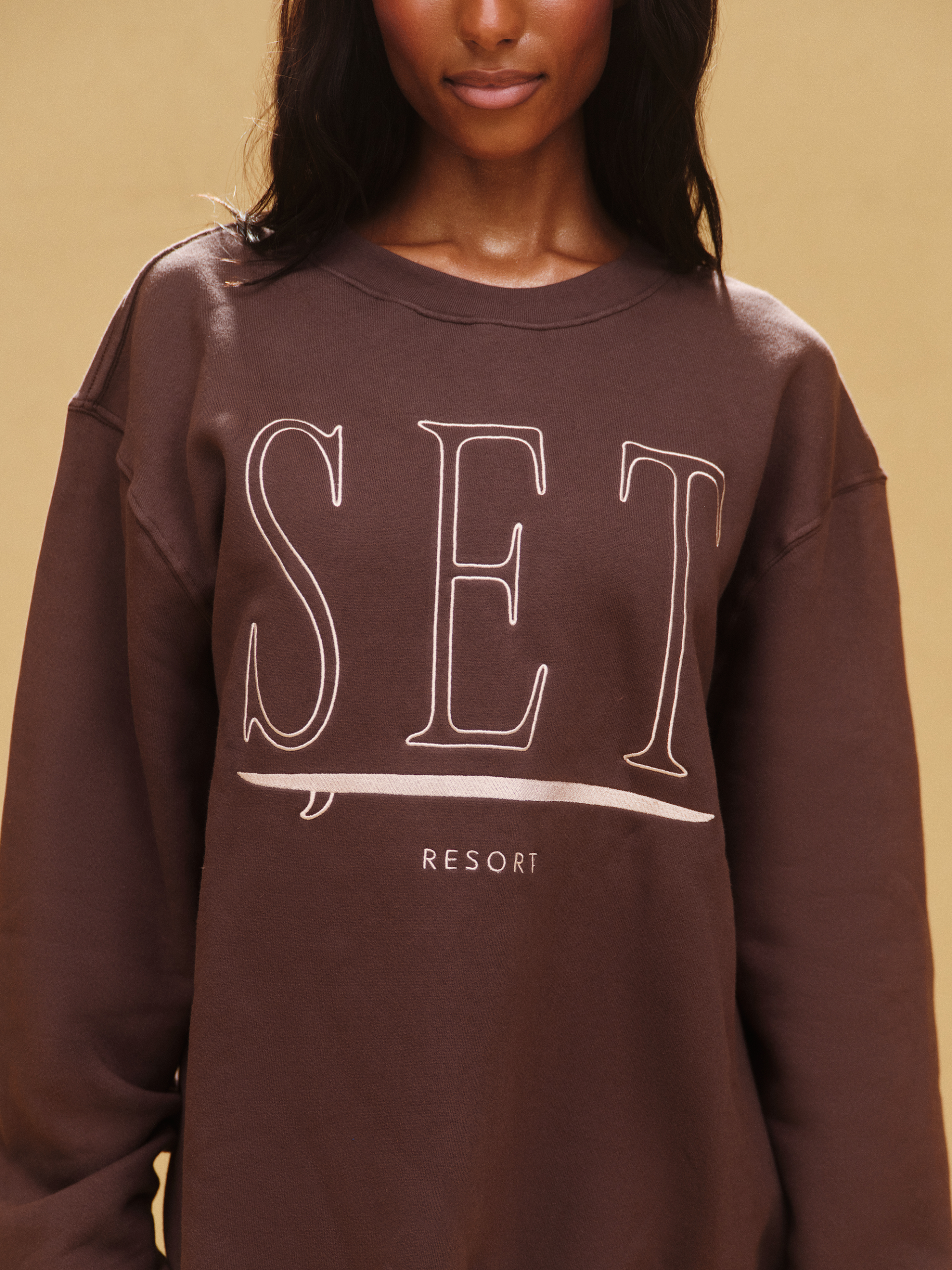 MIDWEIGHT SWEATS STAPLE SET RESORT CREWNECK - SHORELINE - Image 4