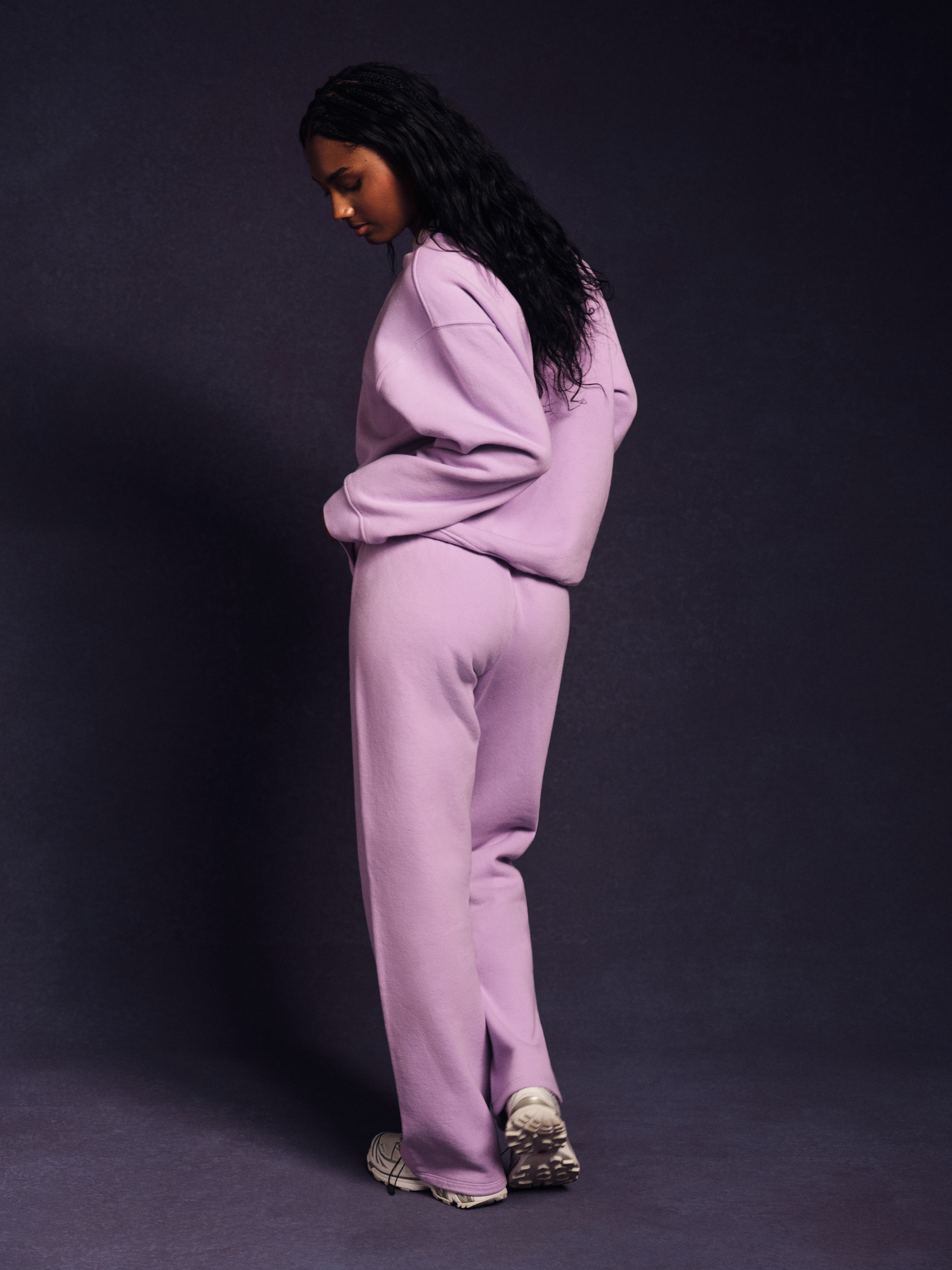 MIDWEIGHT SWEATS STAPLE STRAIGHT LEG SWEATPANTS - BUTTERCREAM - Image 2