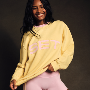 MIDWEIGHT SWEATS STAPLE SET LAYERED CREWNECK - TAFFY