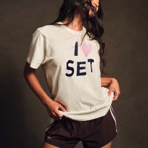 CLASSIC COTTON DAILY I LOVE SET BOYFRIEND TEE - ICING