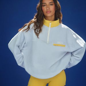 MICROFLEECE/NYLON DUET VINTAGE PULLOVER - SUNDOWN