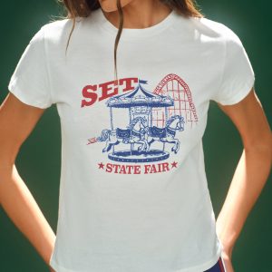 CLASSIC COTTON DAILY STAPLE CAROUSEL TEE - FIREWORK