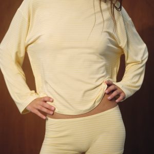 SLEEP JERSEY COMFORT STRIPE SLEEP SHORTS - TAFFY