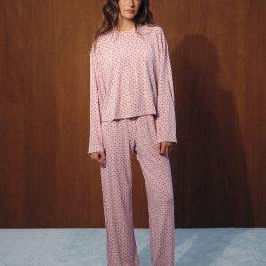 SLEEP JERSEY COMFORT POLKA DOT SLEEP PANTS - SWIRL