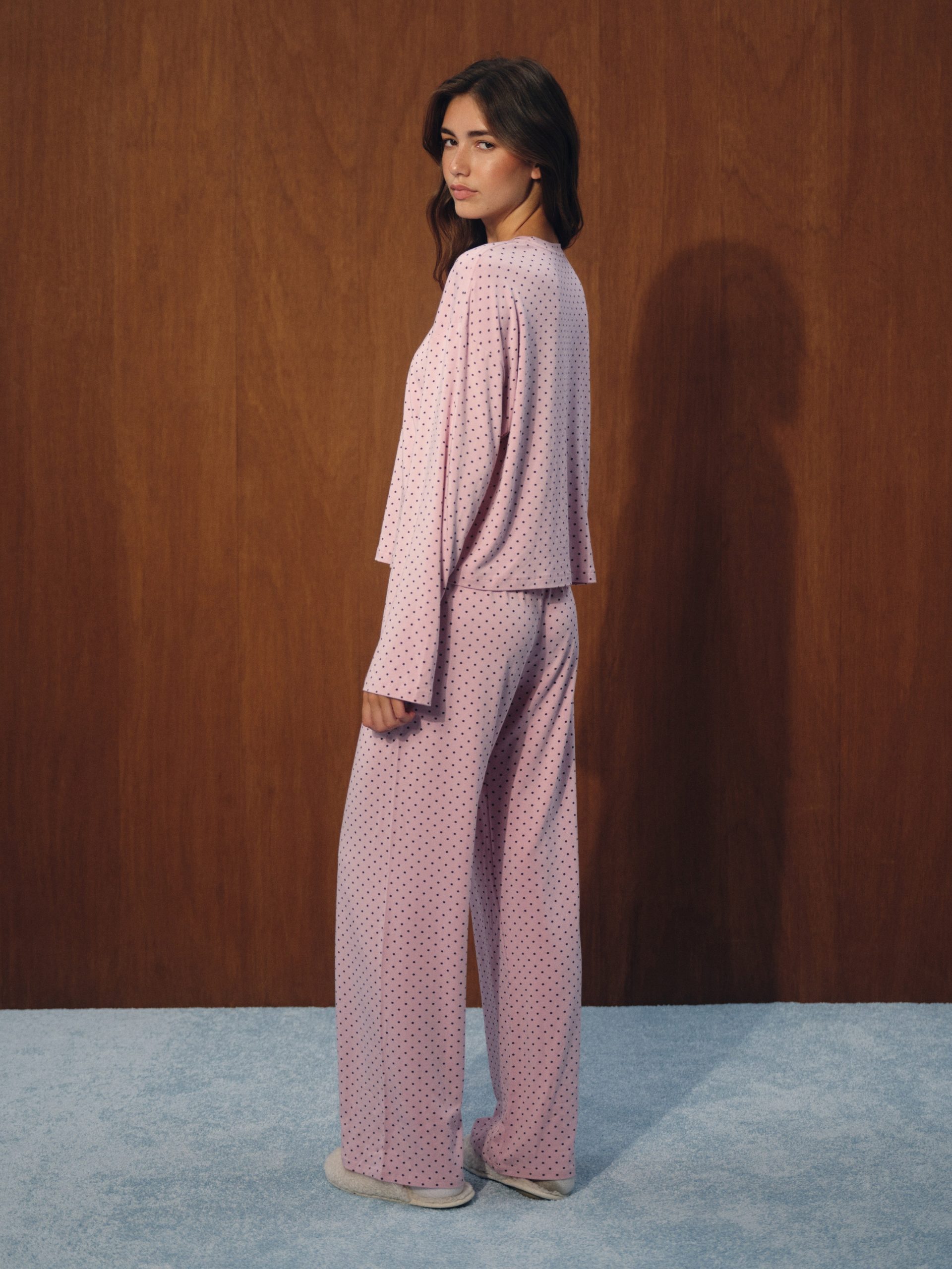 SLEEP JERSEY COMFORT POLKA DOT SLEEP PANTS - SWIRL - Image 3