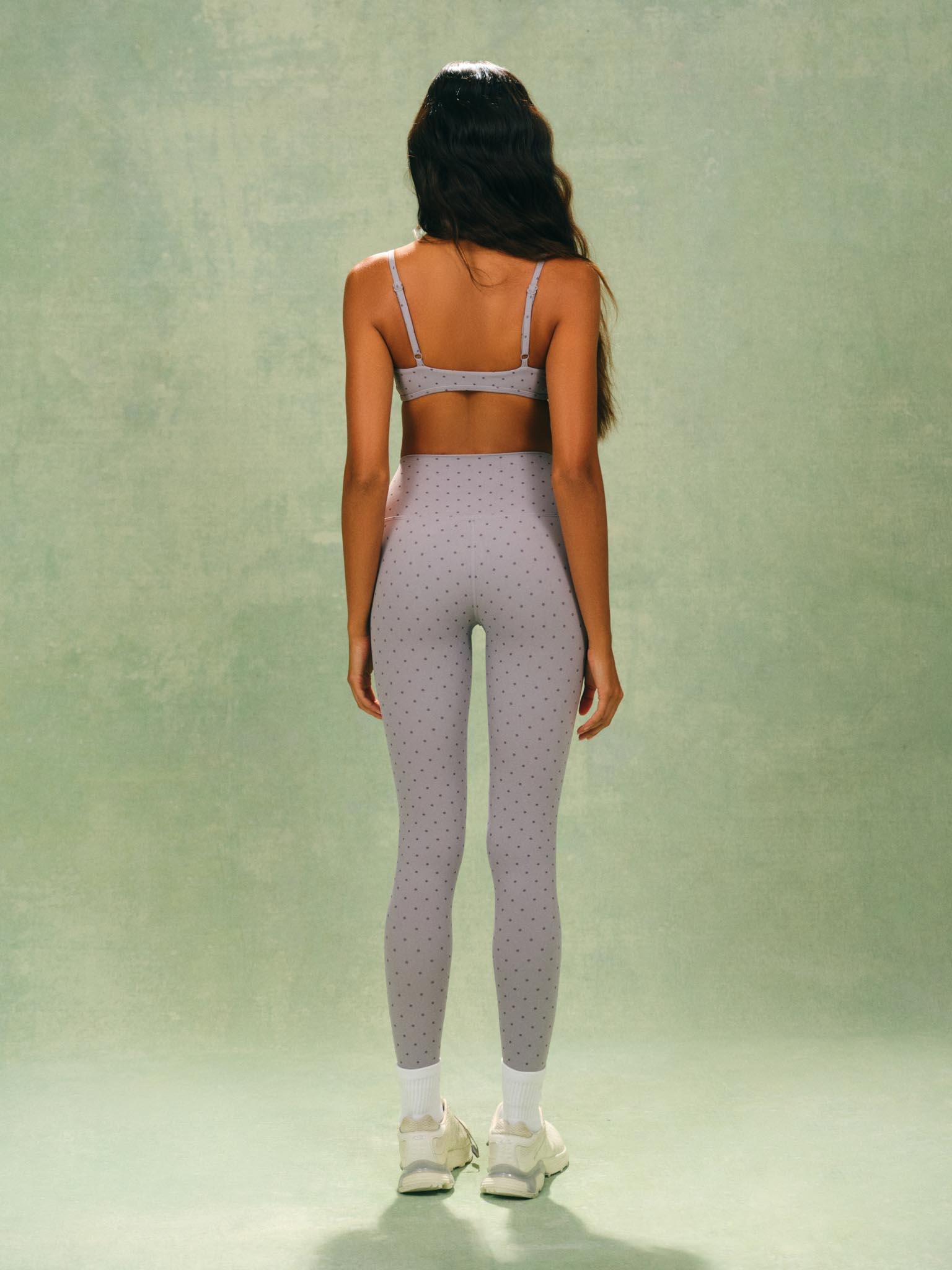 AERALINE? BREATHE POLKA DOT HIGH-RISE LEGGINGS - DOT - Image 3