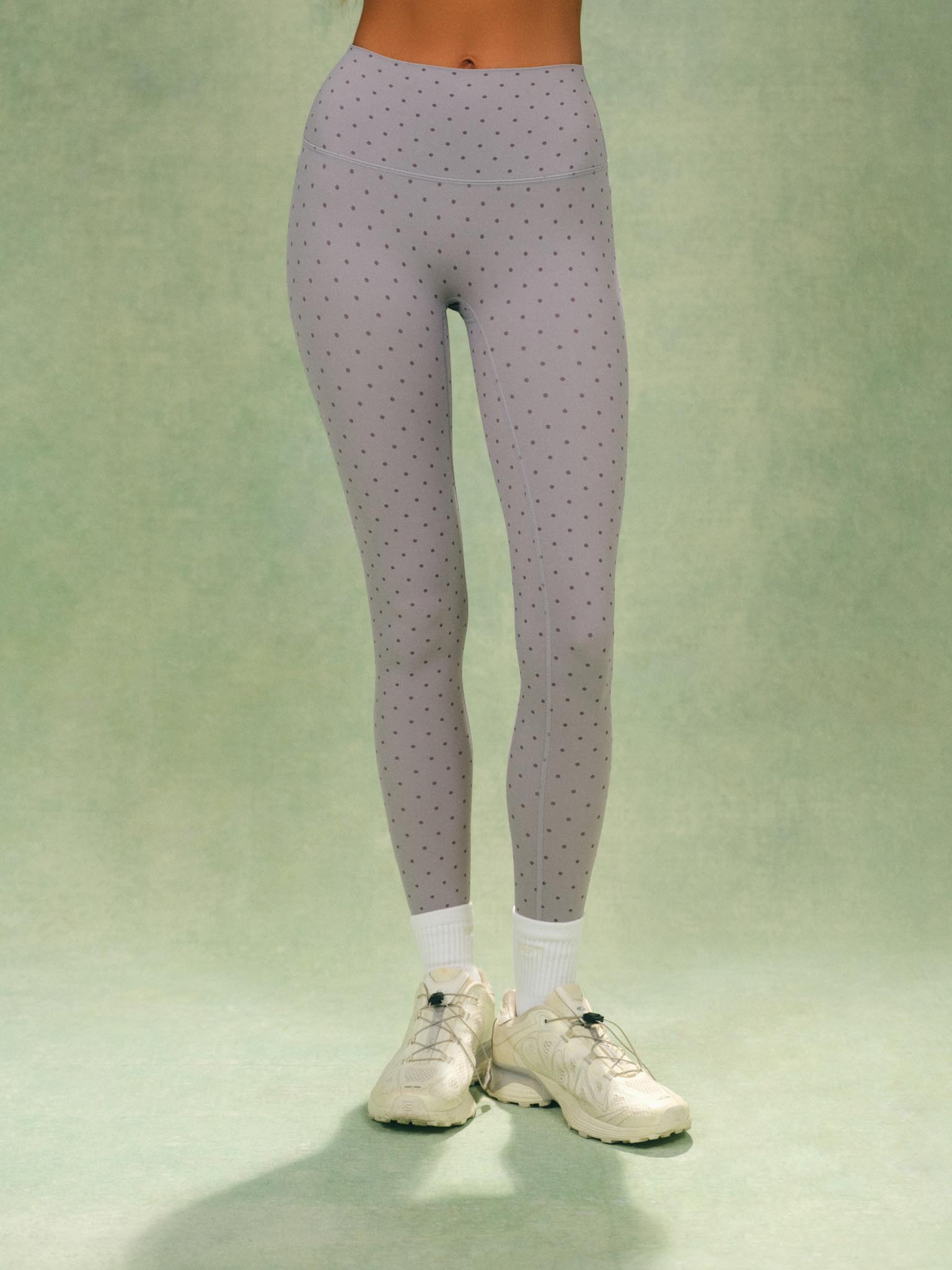 AERALINE? BREATHE POLKA DOT HIGH-RISE LEGGINGS - DOT - Image 2