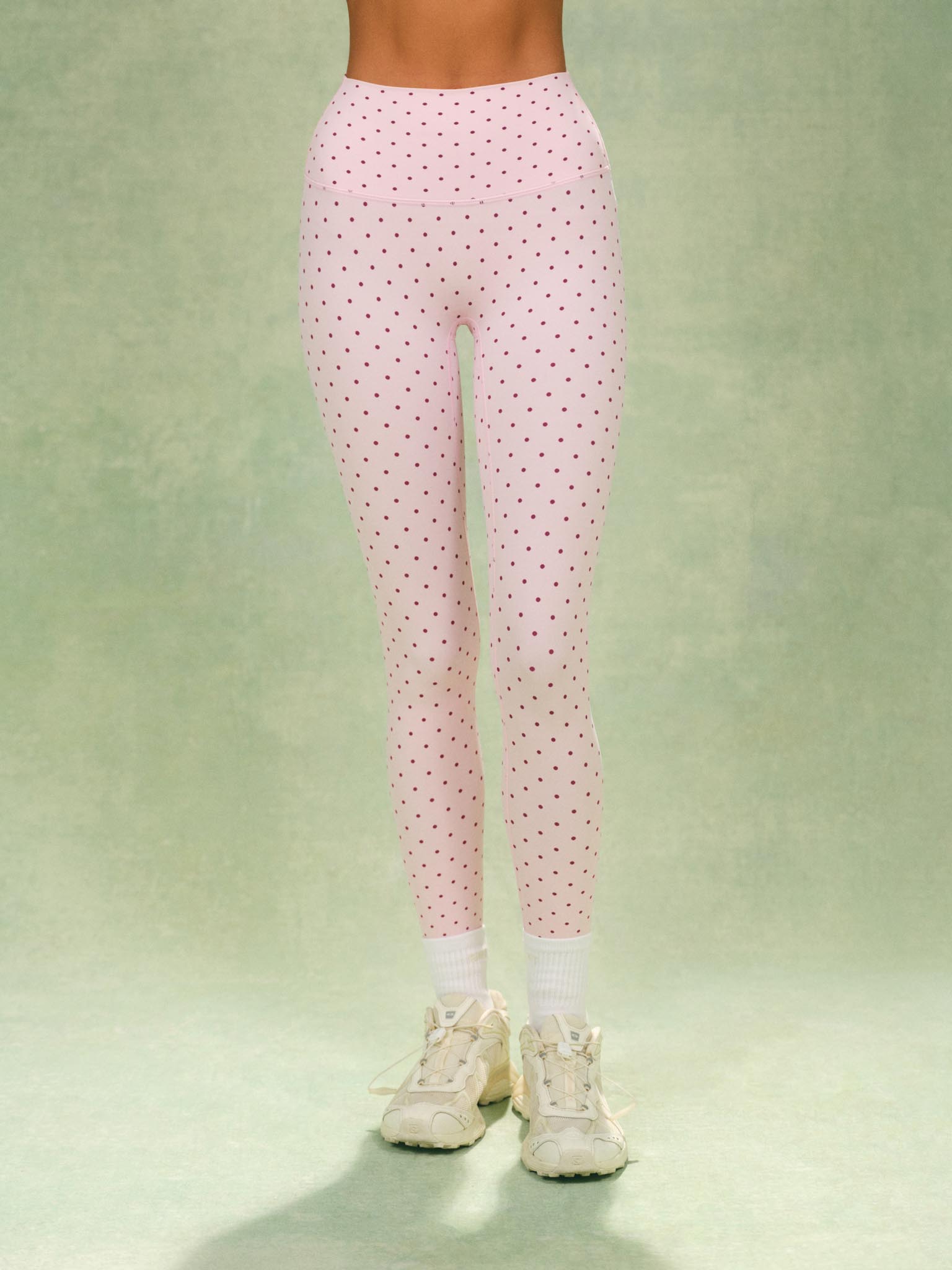 AERALINE? BREATHE POLKA DOT HIGH-RISE LEGGINGS - SPECKLE - Image 2