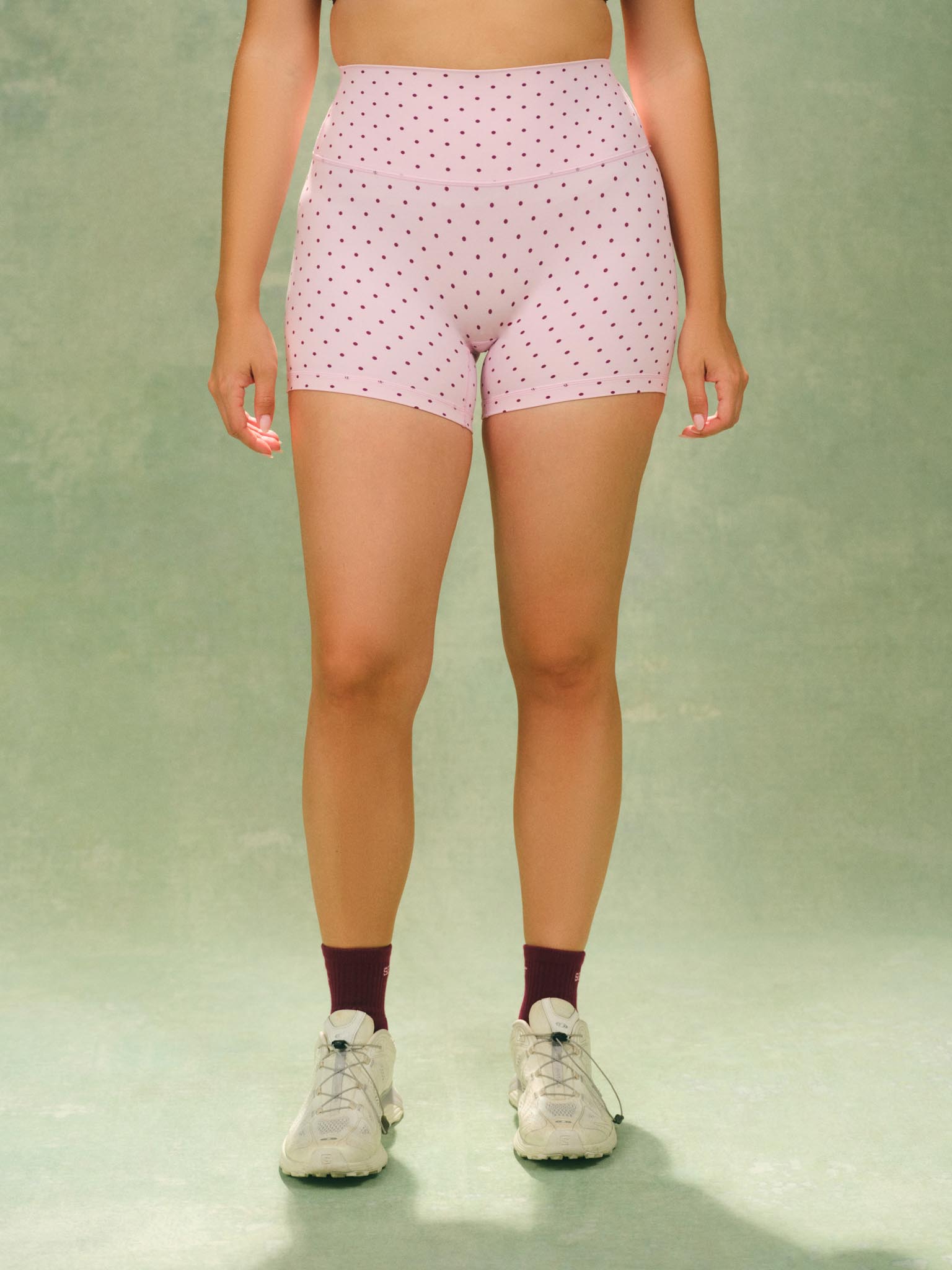 AERALINE? BREATHE POLKA DOT SHORTS - SPECKLE - Image 4