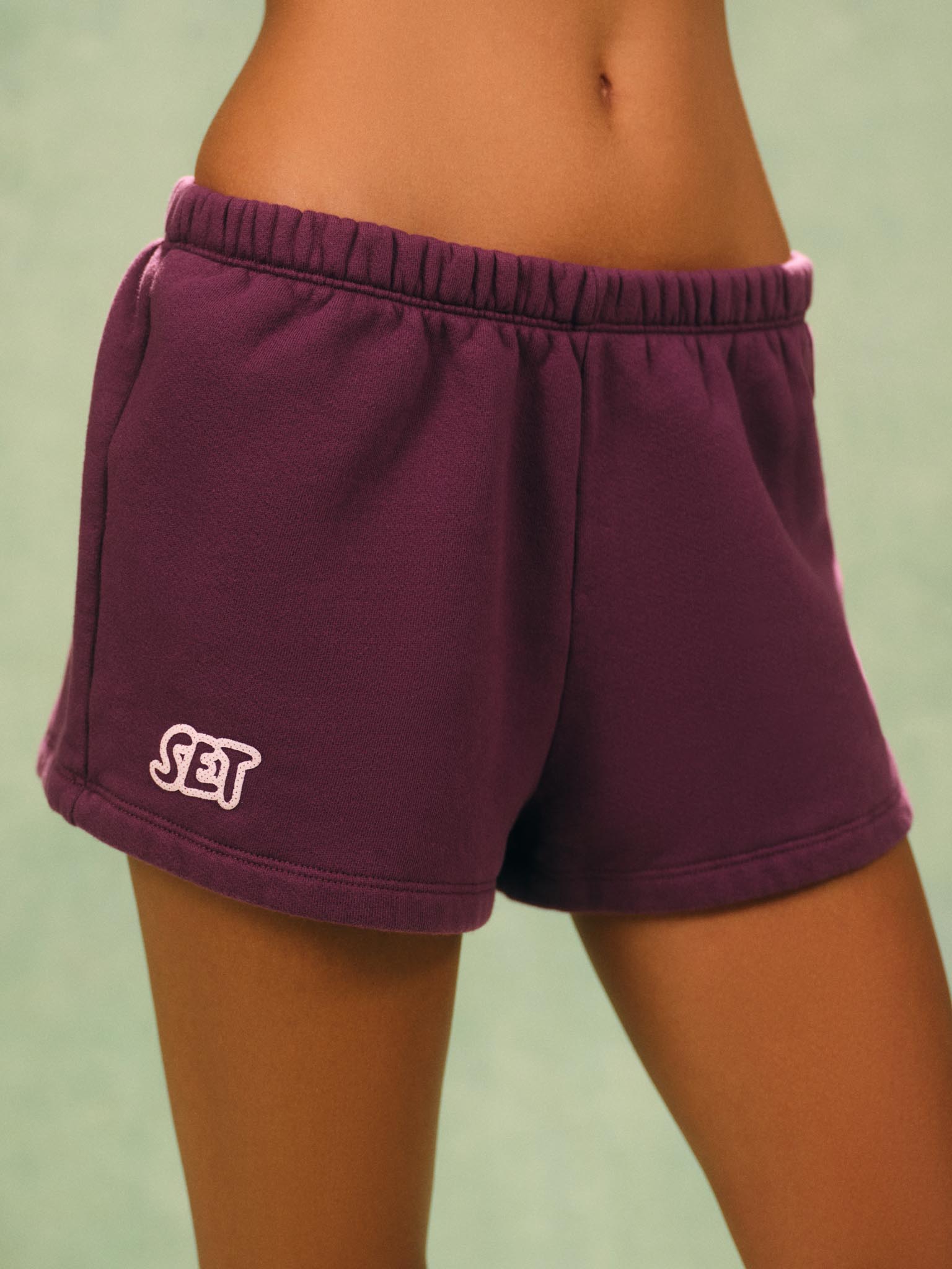 MIDWEIGHT SWEATS STAPLE POLKA DOT SET SHORTS - SPECKLE