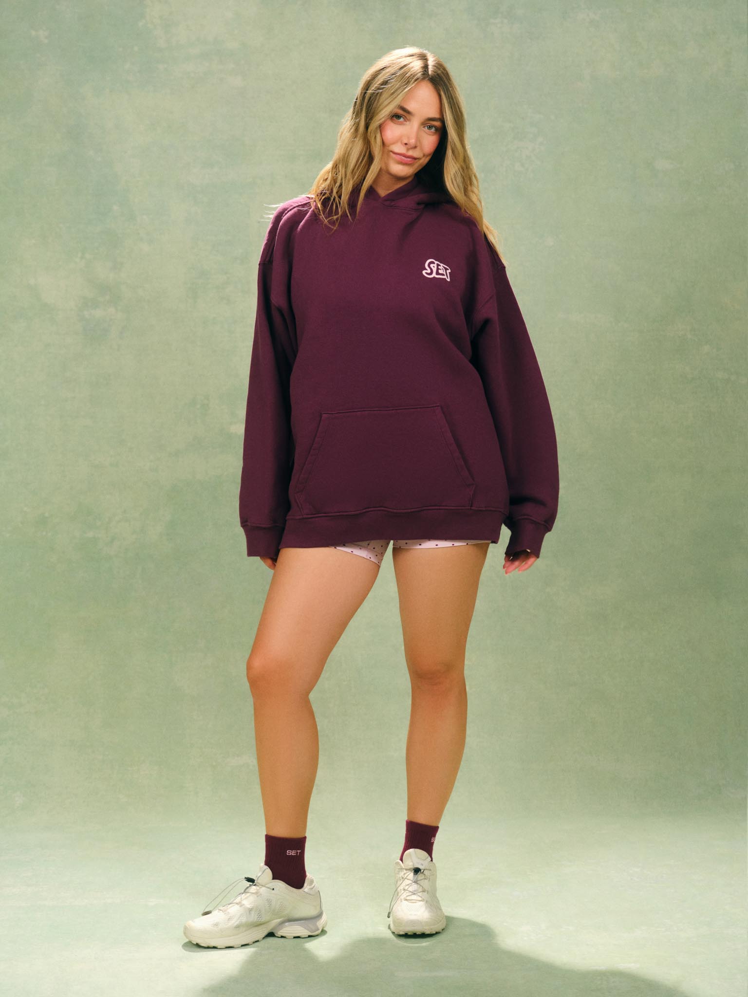 MIDWEIGHT SWEATS STAPLE POLKA DOT SET HOODIE - SPECKLE - Image 4
