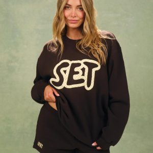 MIDWEIGHT SWEATS STAPLE POLKA DOT SET CREWNECK - FRECKLE