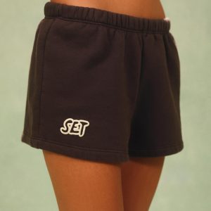MIDWEIGHT SWEATS STAPLE POLKA DOT SET SHORTS - FRECKLE