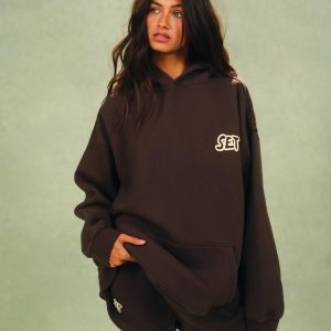 MIDWEIGHT SWEATS STAPLE POLKA DOT SET HOODIE - FRECKLE