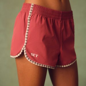 NYLON TRACK GINGHAM 90's SHORTS - SWEET TEA