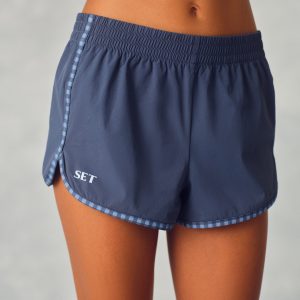 NYLON TRACK GINGHAM 90's SHORTS - HAMMOCK