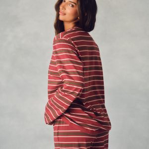 CLASSIC COTTON DAILY STRIPE LONG SLEEVE - SWEET TEA