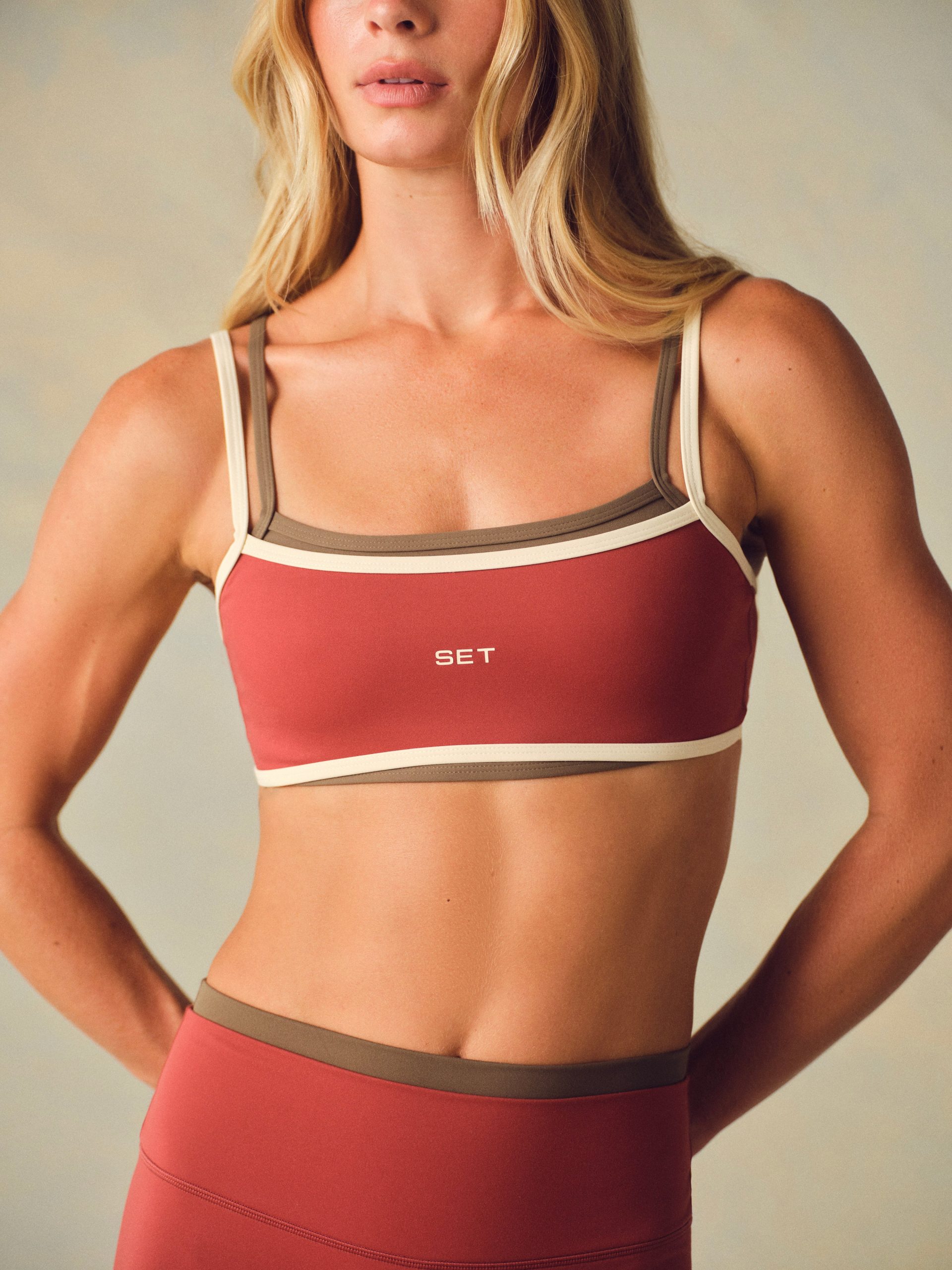 SPORTBODY? SPORTY STRAP BRA - SWEET TEA - Image 2