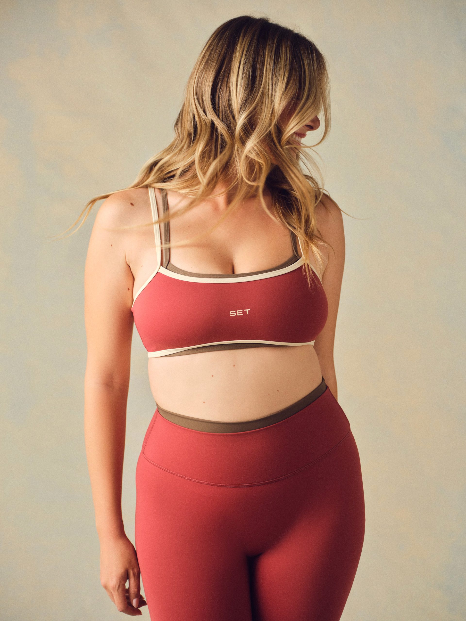 SPORTBODY? SPORTY STRAP BRA - SWEET TEA
