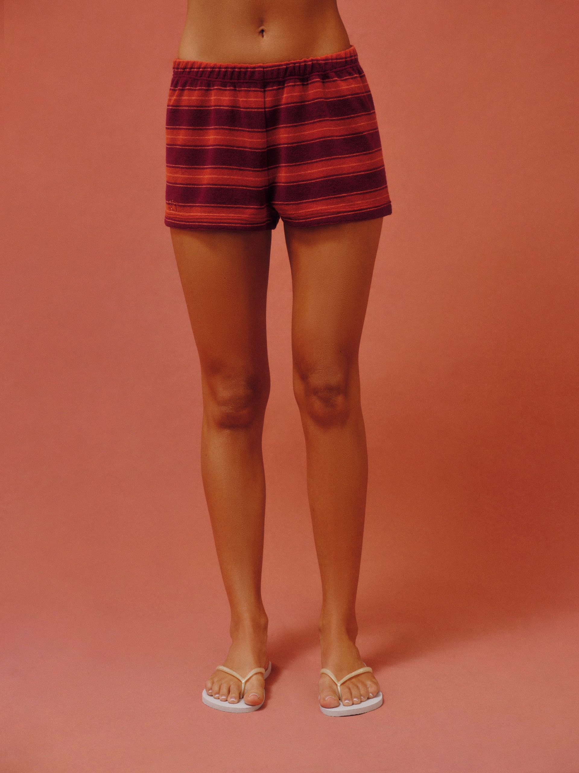 TOWEL TERRY TERRY STRIPE SHORTS - HEATWAVE - Image 4