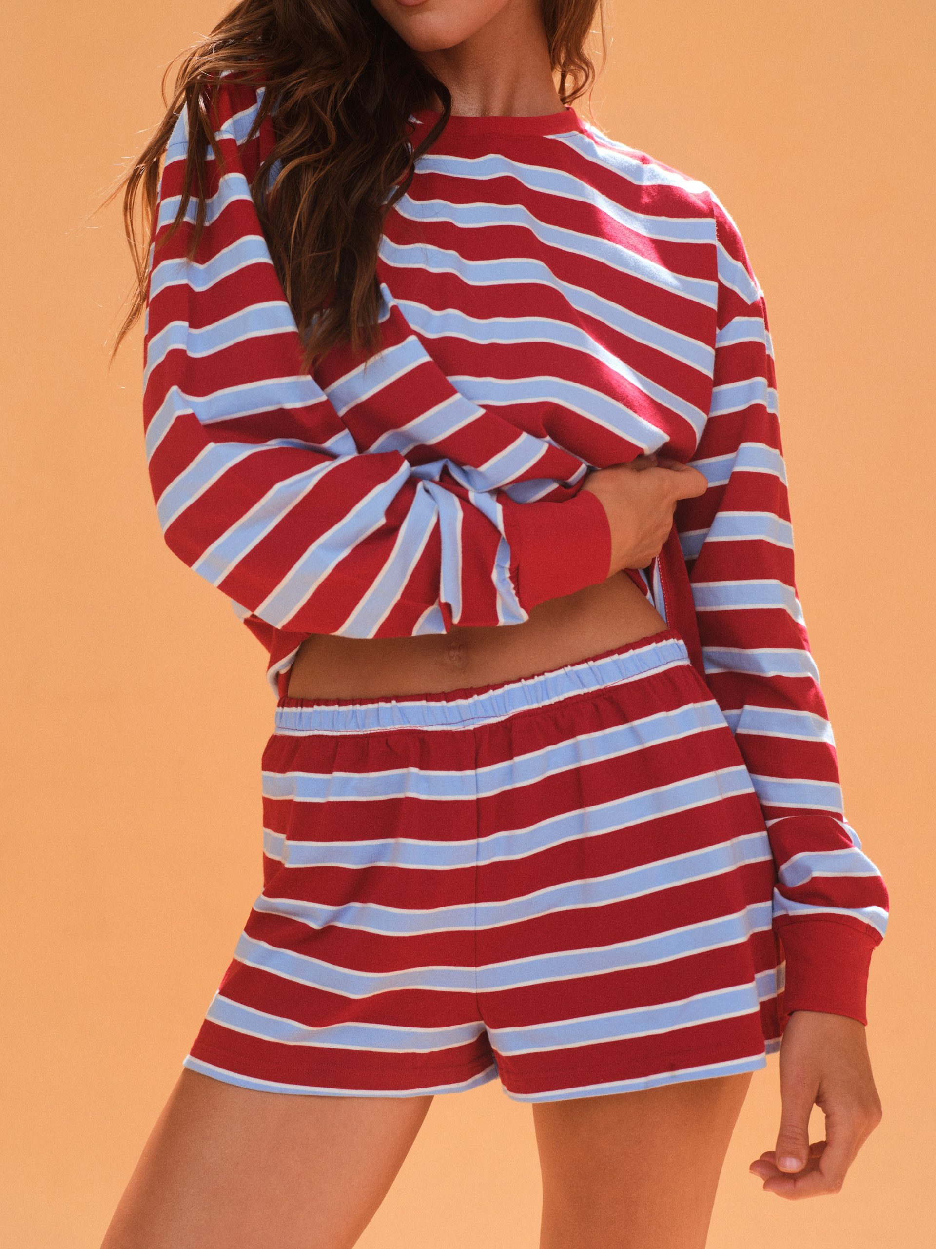 HEAVY COTTON EASY STRIPE SHORTS - VESPA - Image 2
