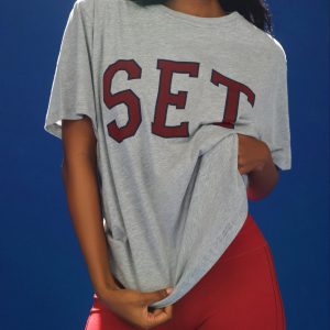 CLASSIC COTTON DAILY SET BOYFRIEND TEE - FOG HEATHER GREY