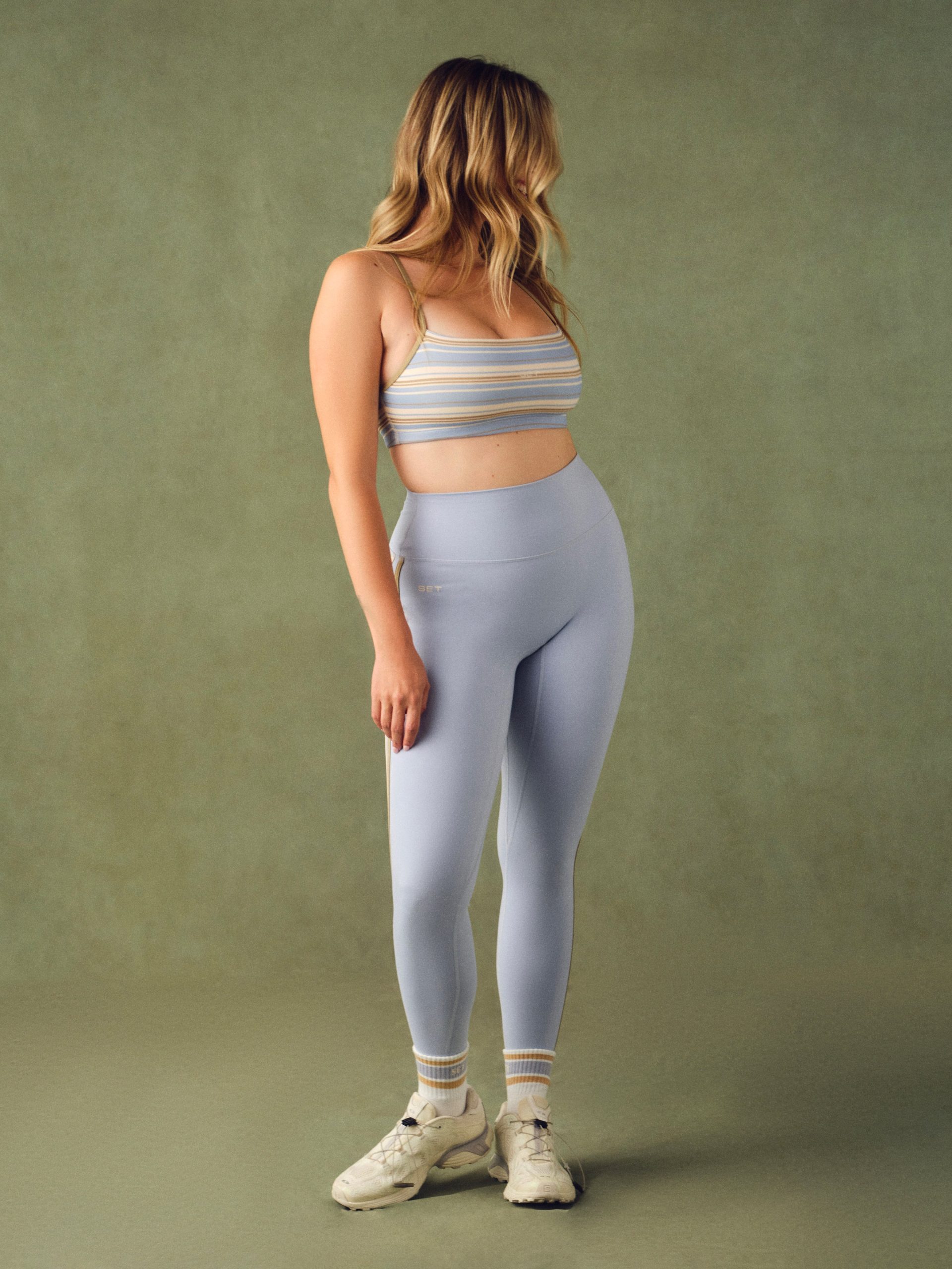 FORMCLOUD? CLOUD DUO STRIPE LEGGINGS - PALMETTO - Image 3