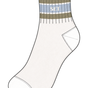 SET STRIPE SHORTY SOCKS - PALMETTO